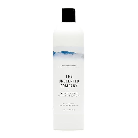 The Unscented Company Daily Conditioner, For All Hair Types, Fragrance Free, 16.9 fl oz (500 ml)