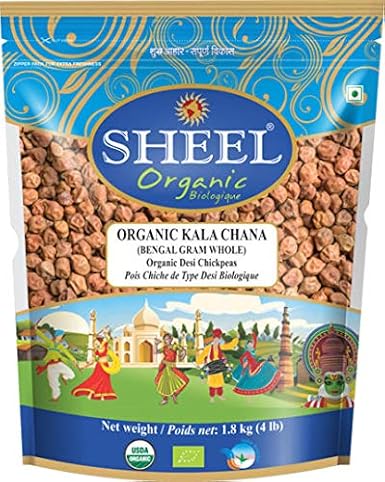 Sheel Organic Bengal Gram/Kala Chana 4 lbs