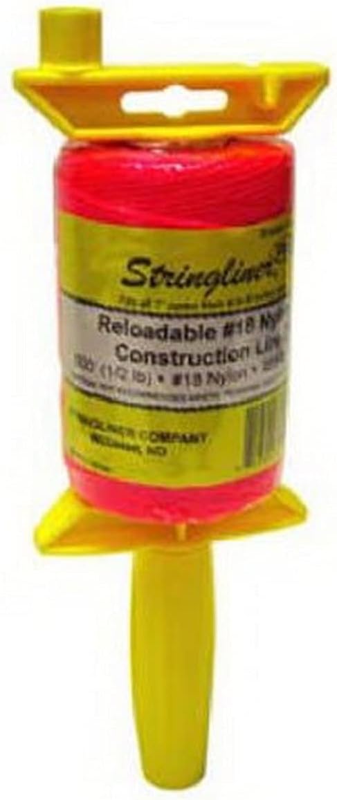Stringliner-25462 Company 25462 Twisted 500-Feet Construction Line, Fluorescent Pink, 1 Count (Pack of 1)
