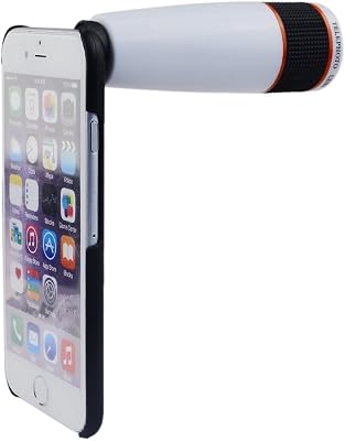Apexel 12x Optical Zoom Telephoto Lens with Hard Case for iPhone 6 White