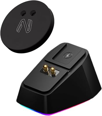 for Logitech G502G502XG502X Plus Lightspeed Wireless Charging Dock, with Charging Indicator, Compatible with G903 Other Gaming Mouse Mouse Not Included Black