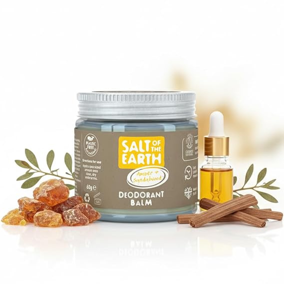 SALT OF THE EARTH Deodorant Balm Amber & Sandalwood, 60 GR
