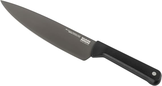 KUHN RIKON ICED Chef Knife 8 Inch, Ice Hardened German Stainless Steel, Razor Sharp Titanium Coated Blade, Precision Everyday Kitchen Knife