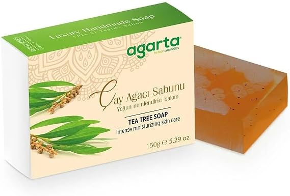 Agarta Çay Ağacı El Yapımı Onarıcı Bakım Sabunu Doğal 150 GR