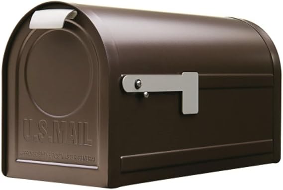 Architectural Mailboxes Northpointe Steel Post Mount Mailbox, Bronze, Large