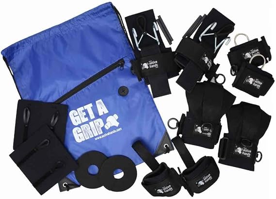 Gym Pack Deluxe - Weightlifting Gripping Aids - for Reduced Hand Function