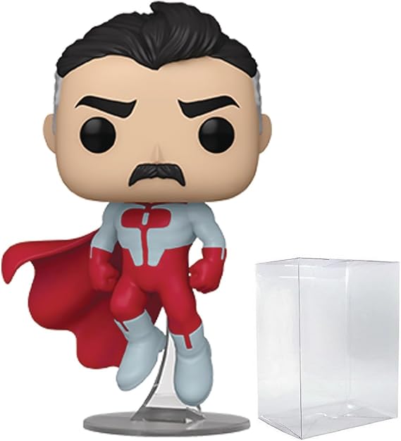 POP TV: Invincible - Omni-Man Funko Vinyl Figure (Bundled with Compatible Box Protector Case), Multicolored, 3.75 inches