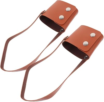 2Pcs Insulated Fake Leather Tumbler Carrier Bags with Strap Stylish Drink Holder for Beverages Convenient for Work and Travel and Portable Design Black