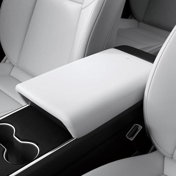 Spigen Tesla Model Y Legacy 2024-2023 Kolçak Kol Dayama Koruma Kılıfı TO240 White - ACP07645