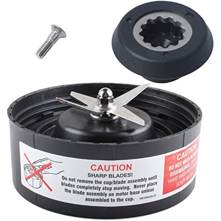 Wadoy N17-1001 Blade with Drive Socket Kit Compatible with Nutribull-et Ma-gic Bu-llet RX Blender Replacement Parts Fit 1700 Watt