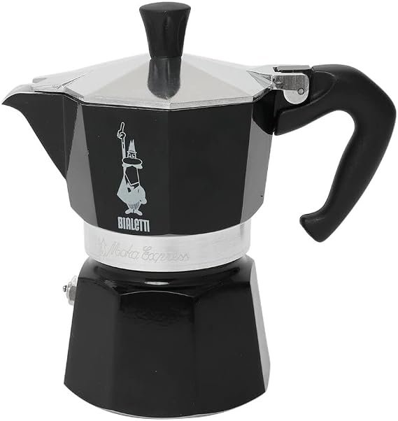 Bialetti 4952 Mocha Express 3 Cup Black