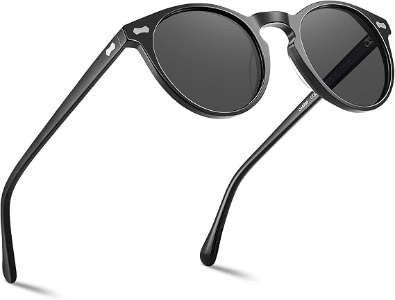 CARFIA Retro Polarized Sunglasses for Men UV400 Protection CA5288