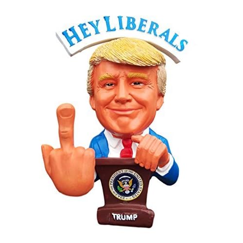Donald Trump Doll - This Bobblehead Trump Has A Bobbling Middle Finger Instead of Head | Hey Biden Sleepy Joe | Trump 2024 Election #MAGA