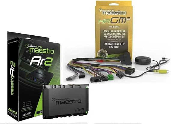 Maestro RR ADS-MRR2 Universal Radio Replacement & Steering Wheel Interface + iDatalink HRN-RR-GM2 Integration Adapter fits GM-Made Vehicles Car Freshener Bundle