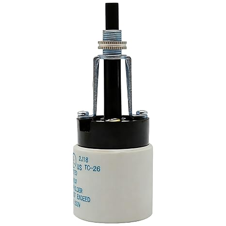 E26 Universal Ceramic Light Socket with Rotary Switch 250V 660W for Lamp Twist Knob Replacement