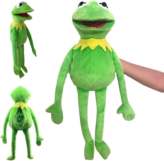 Frog Hand Puppet with Working Mouth, 60cm Soft Hand Frog Stuffed Plush Toy, Funny Puppet's Toy, Frog Plush Hand Puppets, Frog Anime Puppets for Children & Adults Birthday Gift Ssurprise