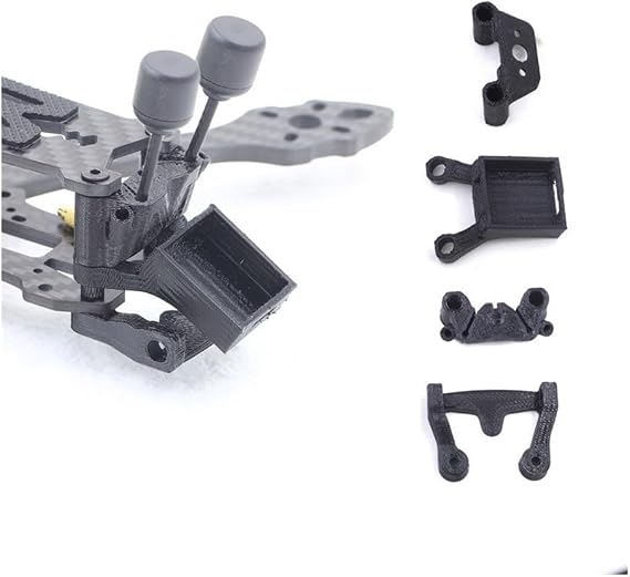 Drone toy accessories 3D Printed BN-220 GPS module Mount TPU Holder T-shaped Antenna Fixed Bracket Seat for FPV Drone for Mark5 Frame analog digital parts(Black GPS Mount)