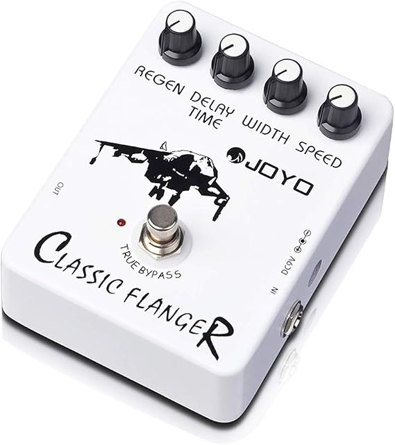 JOYO Classic Flanger Guitar Pedal, BBD Circuit with Metallic Flange & Chorus-Vibrato Tones for Electric Guitar, True Bypass (JF-07)