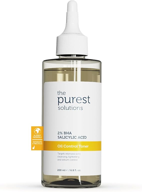 The Purest Solutions, Siyah Nokta ve Gözenek Görünümü Önlemeye Yardımcı Salisilik Asit Tonik,Yağlı Ve Karma Cilt, 200 ml