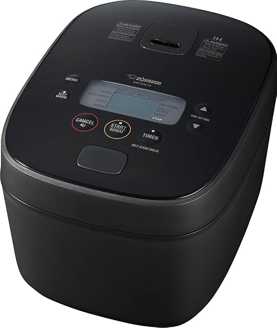 Zojirushi Nw QAC18 10 Cup Induction Rice Cooker and Warmer (Black)
