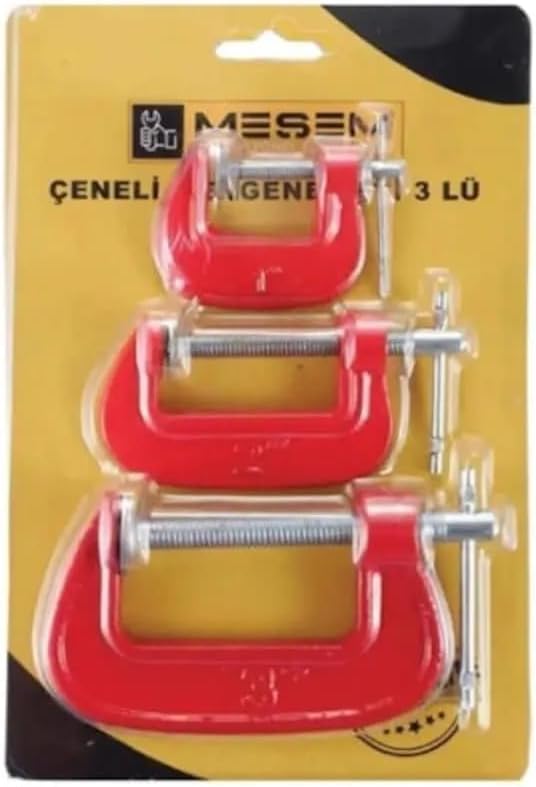 3 Parçalı G Tipi Çeneli Mengene Seti