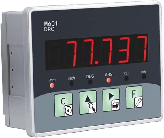 Digital Linear Scale Accurate DRO Magnetic Glass Linear Scale, Digital Readout Milling Sensor, Optical Ruler, Micro Embedded TTL Signal, 1 Axis for Milling Machines Lathes,Mounting Accessories(M601)