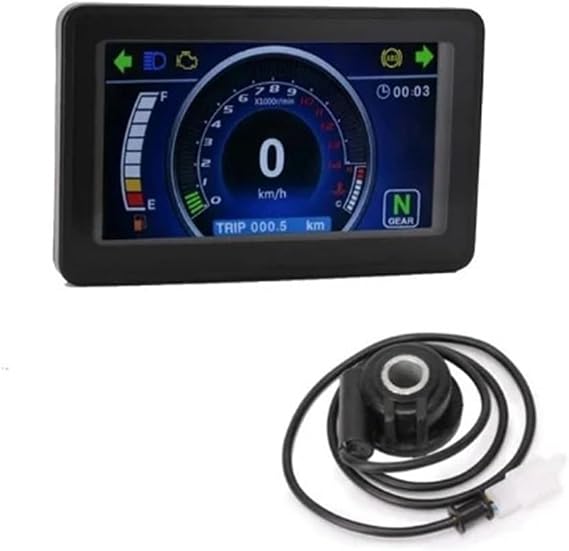 Digital Tachometer Universal 1,2,4 Cylinder Motorcycle Display Cluster Replaceable Speedometer Multi-Function Instrument Motorbike for ATV