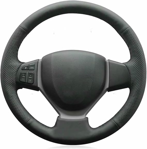 Car Steering Wheel Cover Fit for Suzuki Vitara 2015-2019 Fits S-Cross 2013-2019 Fits Swift 2011-2017