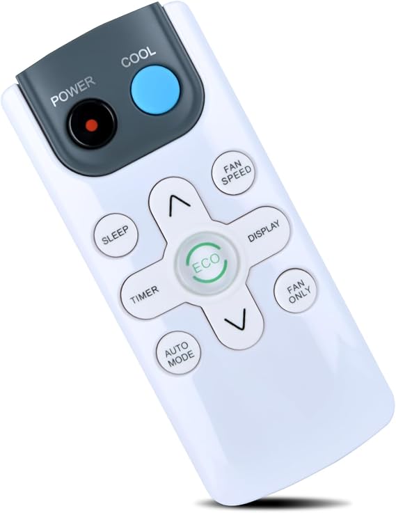 ZWP GYKQ-71E Window Air Conditioner Remote Control for TCL/Whirlpool/Amana/Emerson/Black+Decker/Della/Della/Crosley/Acekool/ROVSUN/Magshion/Acekool/Adoolla/ACONEE/GAOMON/Comfort Zone/Honeywell/Mollie