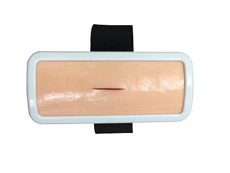 Suture Practice Training Pad Model Simulator with Wounds Wearable for Practicing Suturing Doctors, Medical Students, Veterinarians, and Nurses