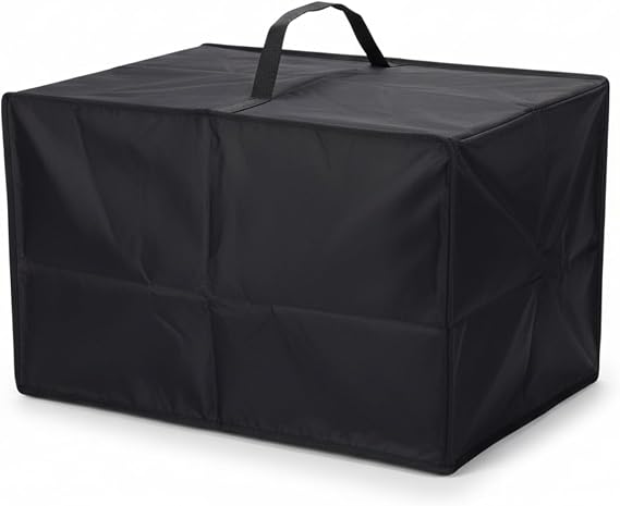 I-MART Toaster Oven Cover Microwave Cover Waterproof Heat-Resistant Nylon Appliance Protector Dust Guard for Small Kitchen Appliances 21.3x15.2x12.5 Inches Black