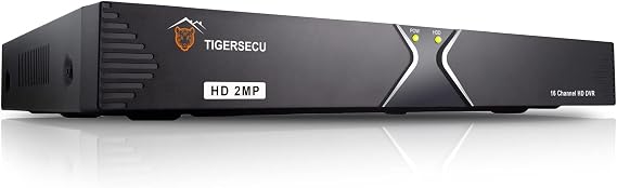TIGERSECU Super HD 1080P 16 Channel H.265 Surveillance DVR, No Hard Drive