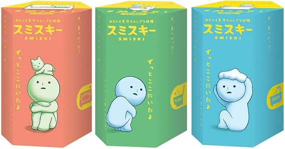 Dreams Smiski Glow in The Dark Mini Figurine Set for Living Room, Toilet and Bathtub, 3 Assorted Boxes