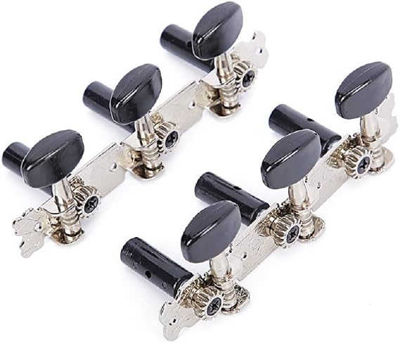 1 pair Left Right 3L3R Professional Guitar Classical Guitar String Tuning Pegs Machine Heads Tuners Keys Part Parts Accessories (3L3R Classical Black)