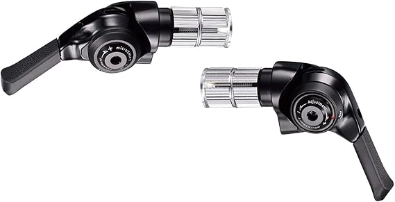 microSHIFT | Bar End Shifter Set | 10-Speed Mountain | Double/Triple | Shimano Compatible | Black