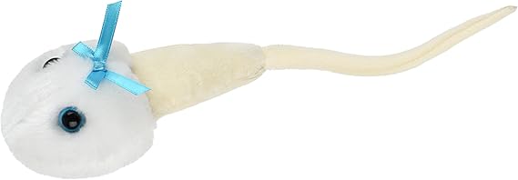 GIANTmicrobes Sperm Cell Plush Learn about the Reproductive System and Fertility with this Unique Educational Plush, Memorable Gift for Students, Doctors, Scientists, Friends and Anyone with a Healthy Sense of Humor