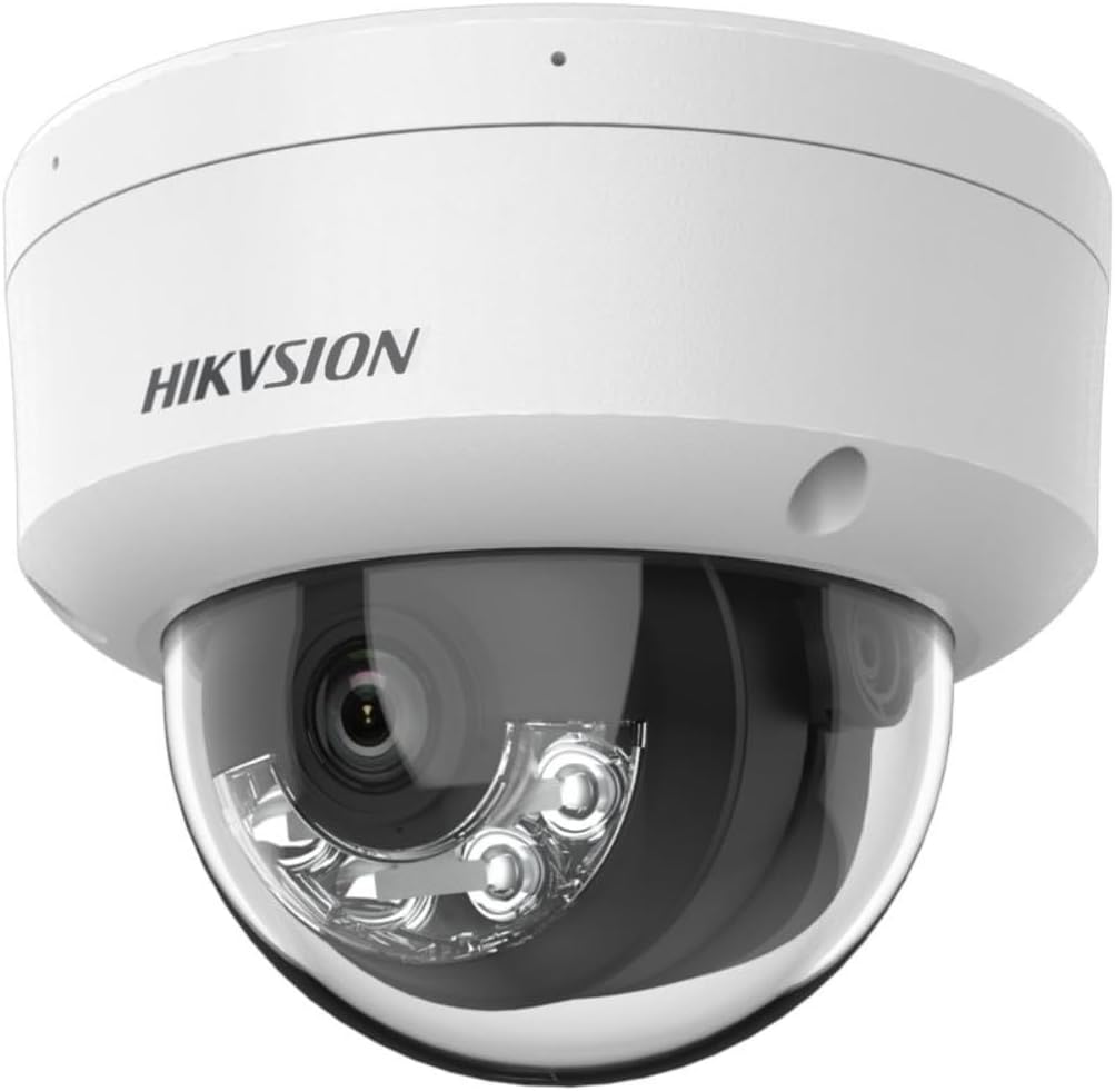 kvіsіon DS-2CD1183G2-LIUF 4K 8MP Acusense Smart Hybrid Light PoE IP Dome Camera, 2.8mm Wide Viewing Angle, HumanVehicle Detection, Built-in Microphone, Compatible with Hikvision NVR