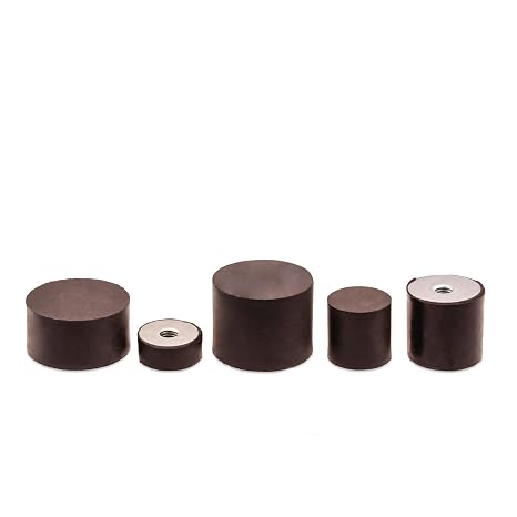 Rubber Buffer Type E M16 Diameter 125 x 25 mm Rubber Buffer Vibration Damper Elastic Buffer Silent Block Stop Buffer Rubber Metal Buffer