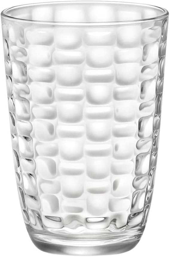 Bormioli Rocco Set of 6 tall glasses 39 cl glass mat