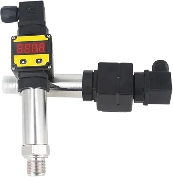 Digital Display Hydraulic Pressure Transmitter 4-20mA RS485 Water Fuel Level Sensor Absolute Vacuum Gauge Meter(4-20mA,0-10bar)