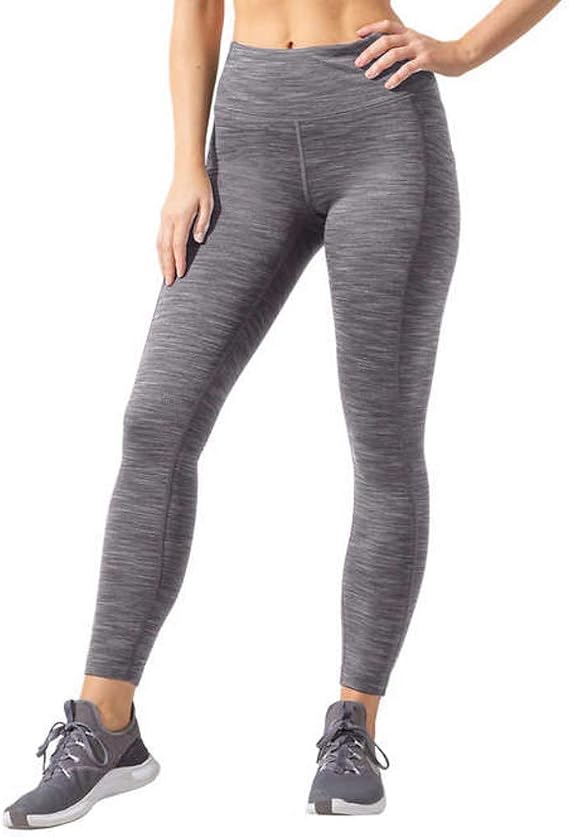 Mondetta Ladies' Brushed Jacquard Legging (Purple Charcoal, XL)