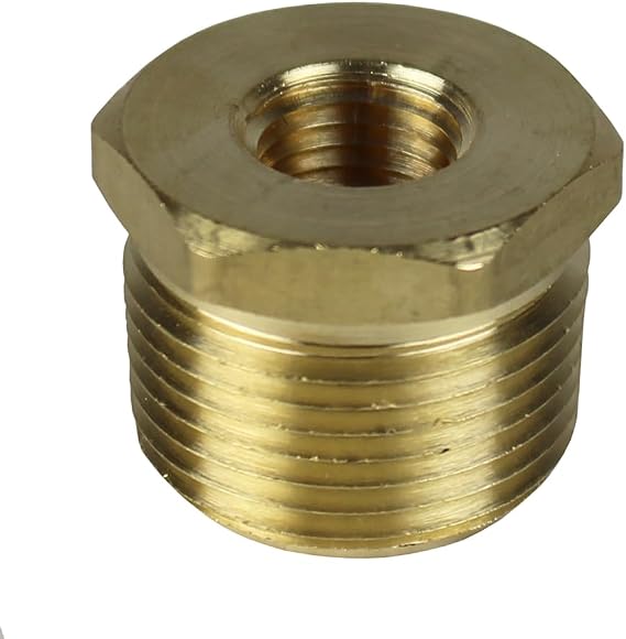 3/4" Male x 1/4" Female NPT Hex Bushing Adapter Pipe Reducer Brass Fitting 110JC