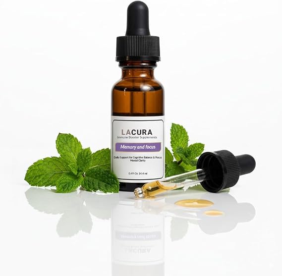Lacura Memory and Focus Support Essential Oil Blend 14.4 ml Mental Clarity & Daily Productivity Natural, Vegan Formula for Cognitive Wellness