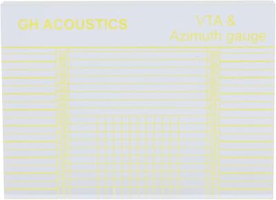 Acrylic VTA Azimuth Ruler VTA& Azimuth Gauge for Accurate Turntable Styluses and Tonearm Calibration Acrylic Alignment