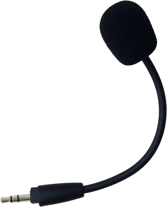 Replacement Microphone Compatible with Corsair HS35 HS45 Gaming Headsets for PS5 Computer PC Detachable Game Mic Boom Professional Clear Crystal Sound Noise Isolation Mic with Windscreen