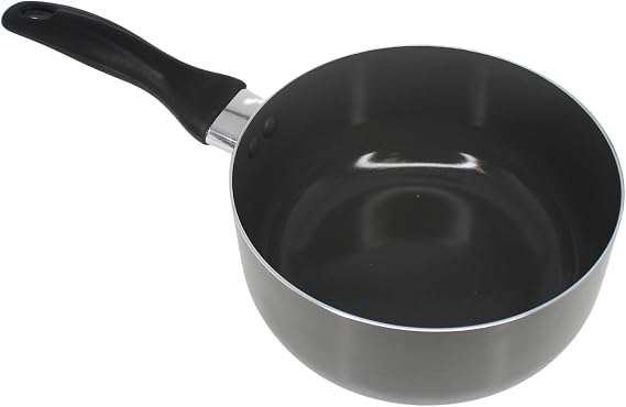 IMUSA 2 Qt Chef Cera Aluminum Ceramic Saucepan for Sauces, Gray | Small Pot for Soups,, Versatile for Sauces and Stews