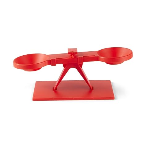 hand2mind Student Balance, Plastic Fulcrum Scale to Teach Mass & Measurement, Basic Economical Balance Scale for Kids