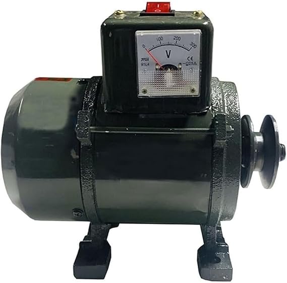 CHRISK 3500 Watt Small Pulley Permanent Magnet Generator with Regulator 220V High Power Brushless Generator for Lighting