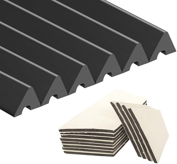 Scott Edward Billiards K66 Rubber Bumpers Pool Table Rail Cushions (Set of 6) Bumpers Replacement Bumpers Accessories- 7/8/9 Feet and Billiard Pool Table Cushion Facings Set of 12-3mm/0.12in
