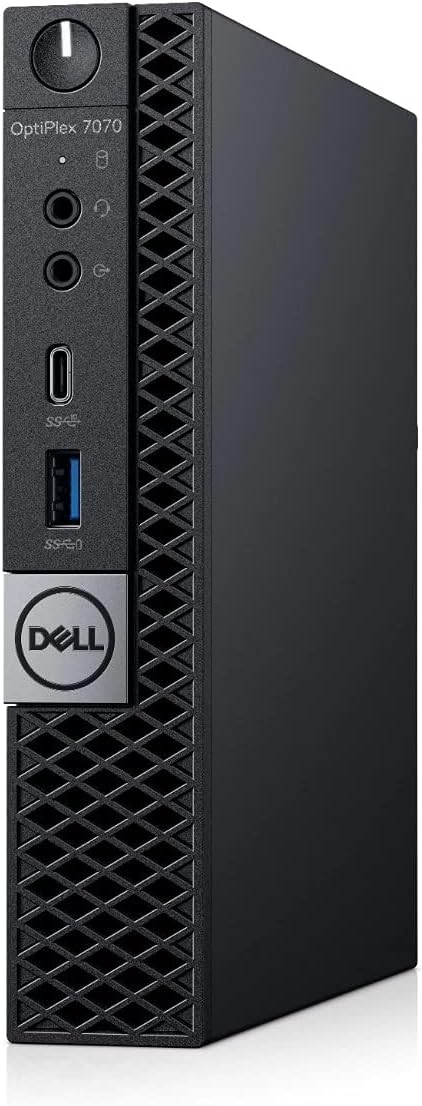 Dell OptiPlex 7070 Desktop Computer - Intel Core i7-9700T - 16GB RAM - 256GB SSD - Micro PC